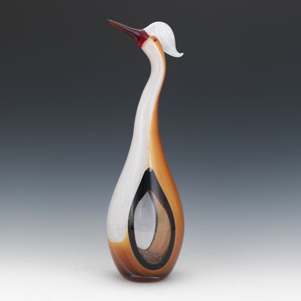 MID-CENTURY MURANO GLASS BIRD 20 ½