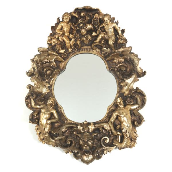 HOLLYWOOD REGENCY STYLE WALL MIRROR 2b21ca