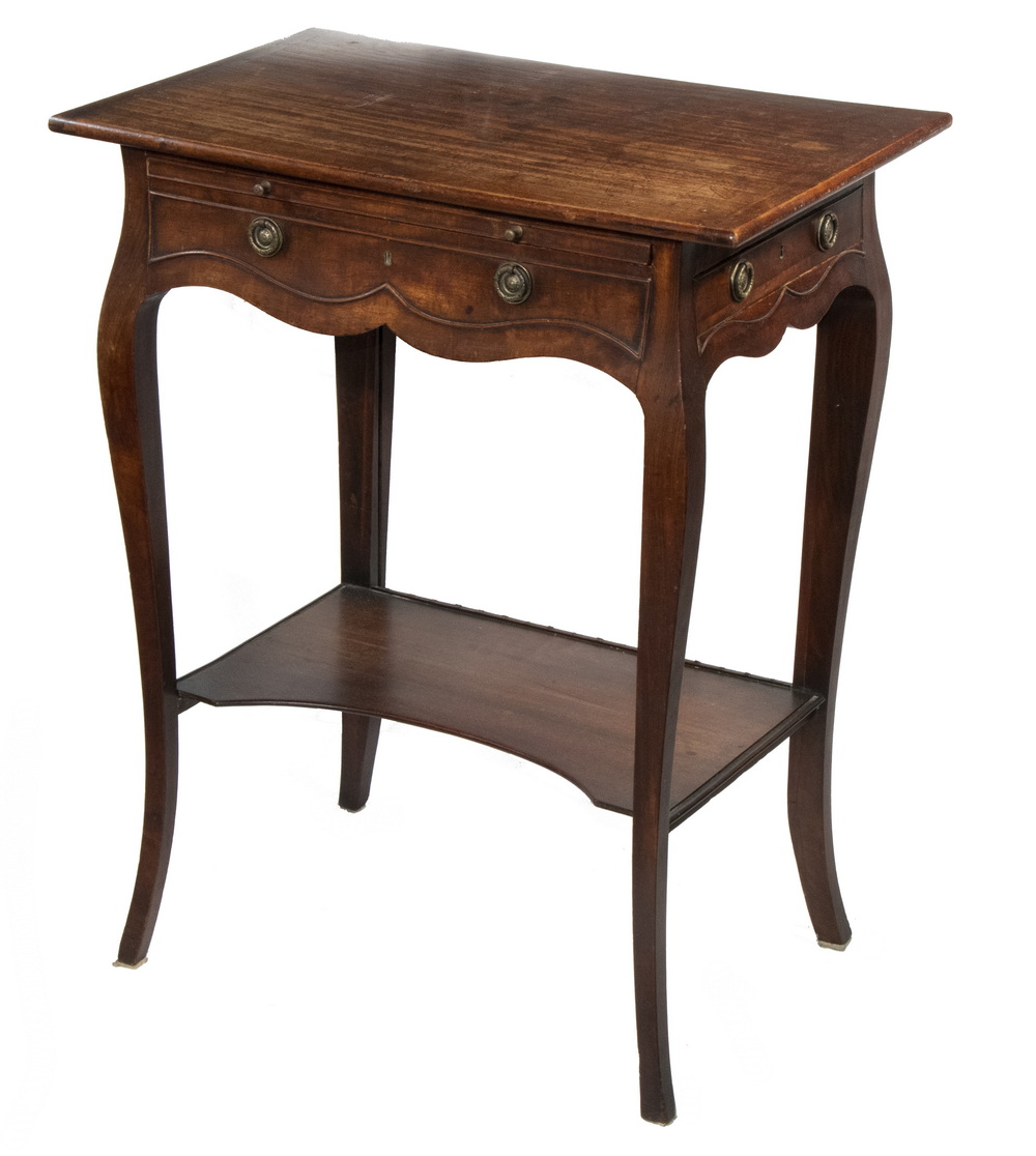 FRENCH MAHOGANY SIDE WRITING TABLE 2b220c