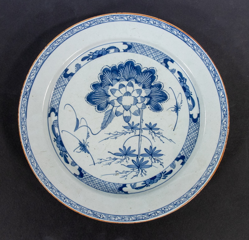 EARLY DELFT CHARGER 18th c Tin 2b2226