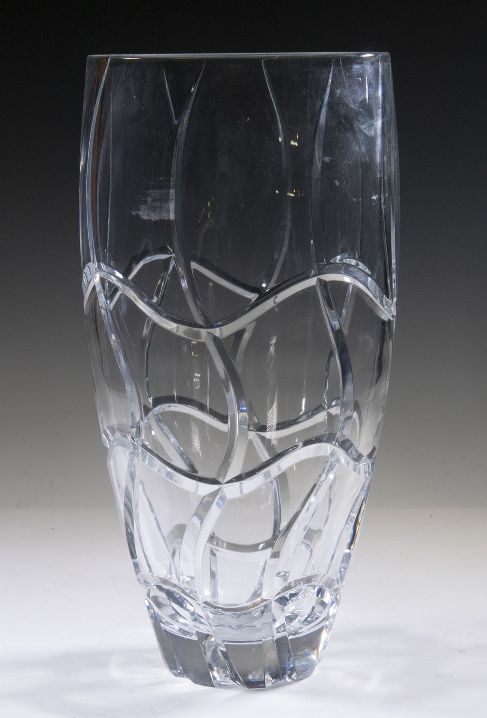 LARGE BACCARAT KLEIN CRYSTAL VASE 2b2271