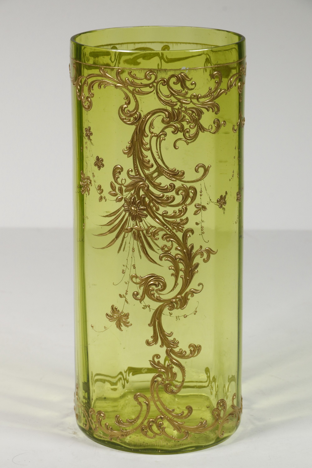 ENAMELED GLASS VASE Late 19th c  2b227a