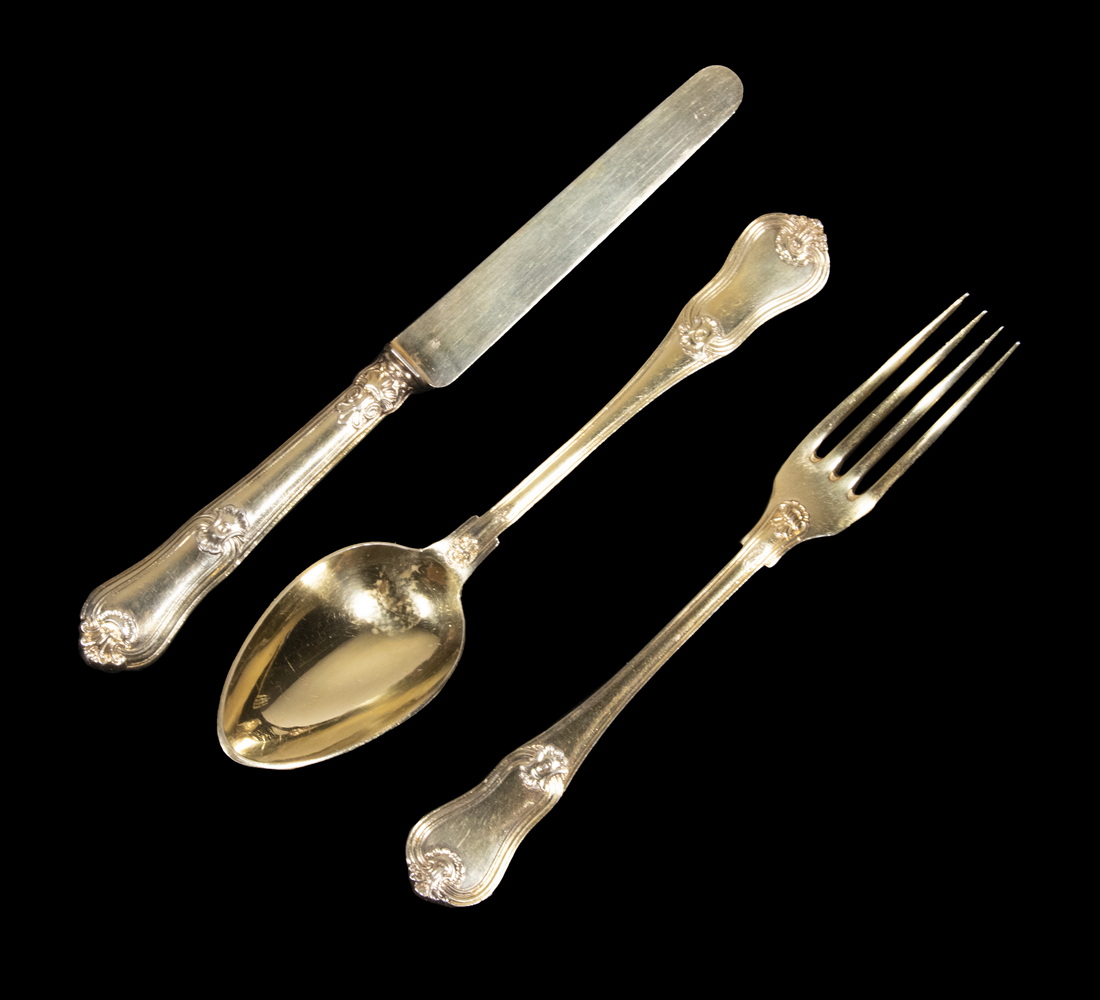 ODIOT FRENCH SILVER FLATWARE (3)
