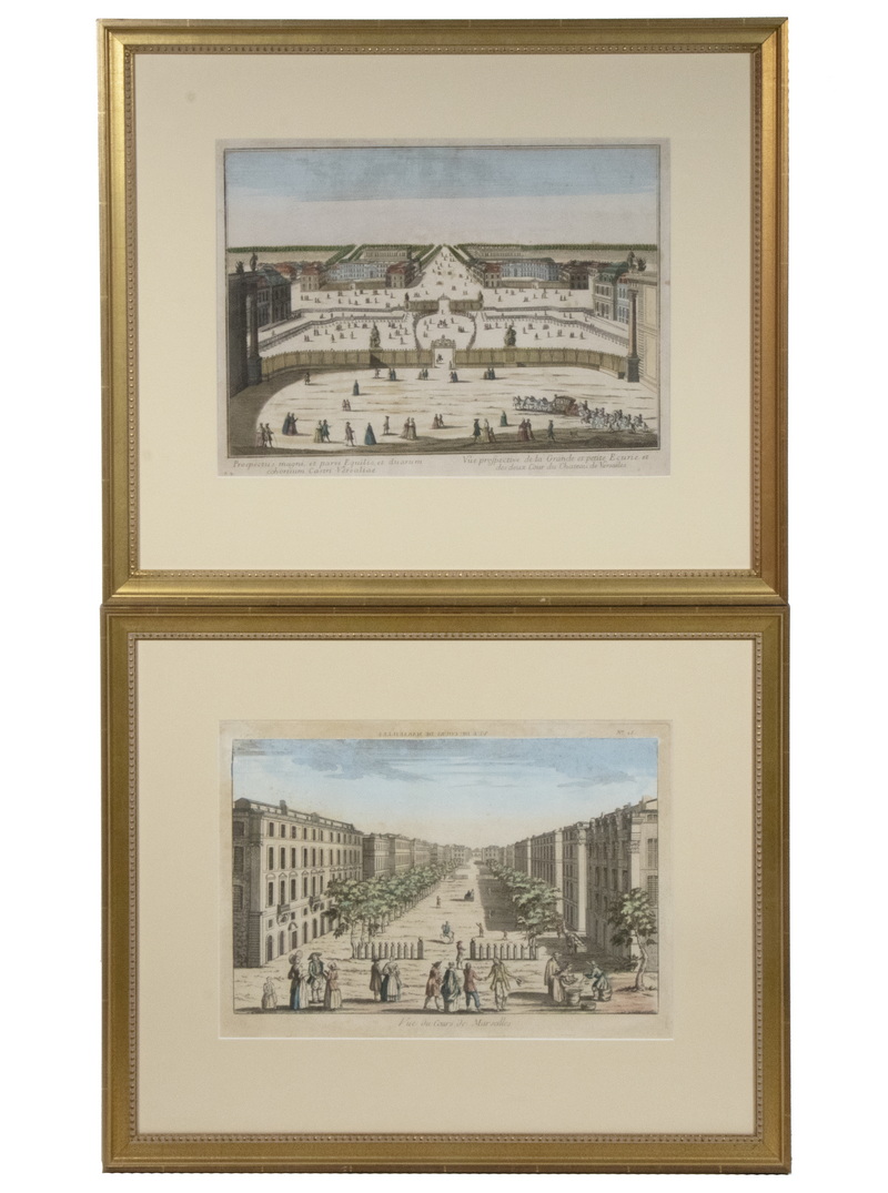 (2) SCARCE VUE D'OPTIQUES OF FRENCH
