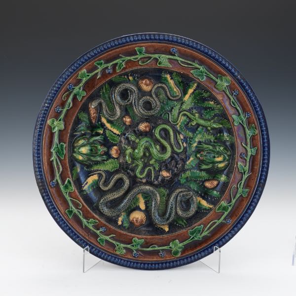PALISSY WARE CHARGER 2 x 17 Glazed 2b2414