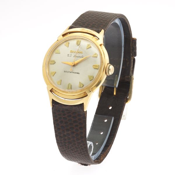 14K GOLD VINTAGE BULOVA 23 JEWEL AUTOMATIC