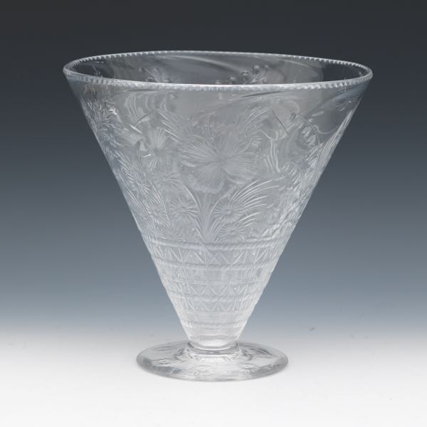 UNUSUAL ENGLISH ART DECO GLASS