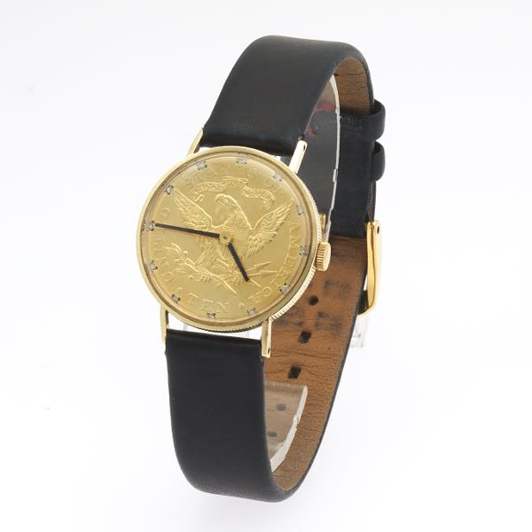 PICCARD 14K GOLD LADIES WRIST COIN