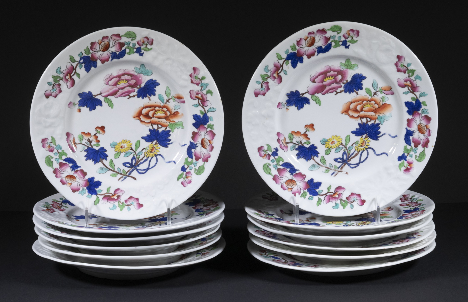  12 CHAMBERLAINS WORCESTER PORCELAIN 2b26bd