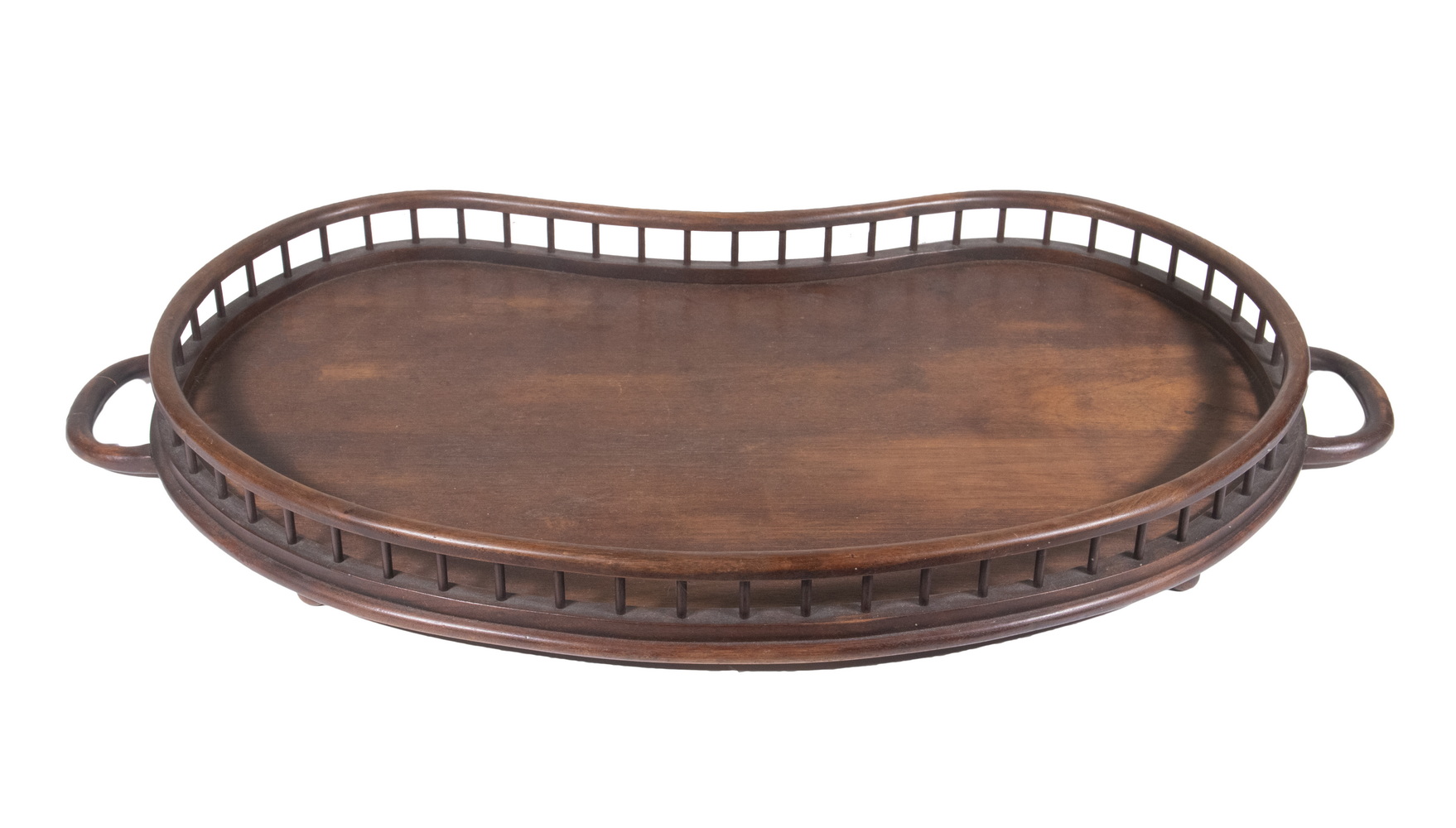 BREAKFAST TRAY Modern Walnut Kidney