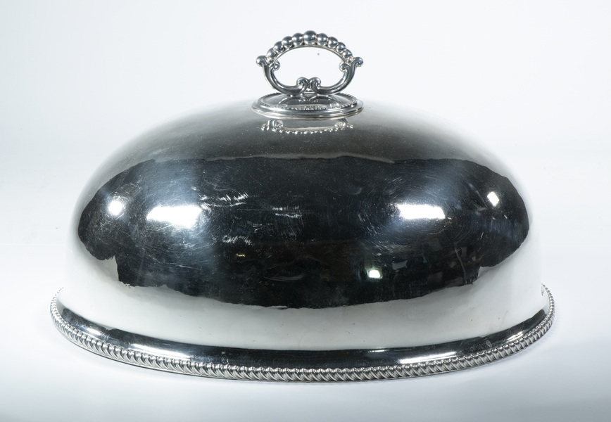 VICTORIAN SILVER PLATE FOOD DOME 2b2745