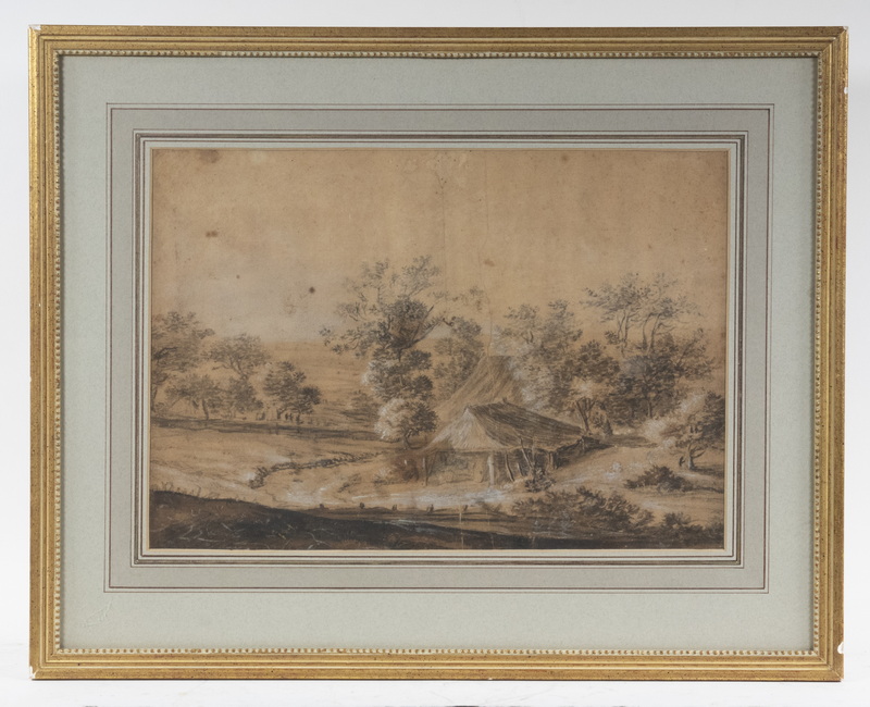 18TH C. BRITISH LANDSCAPE DRAWING,