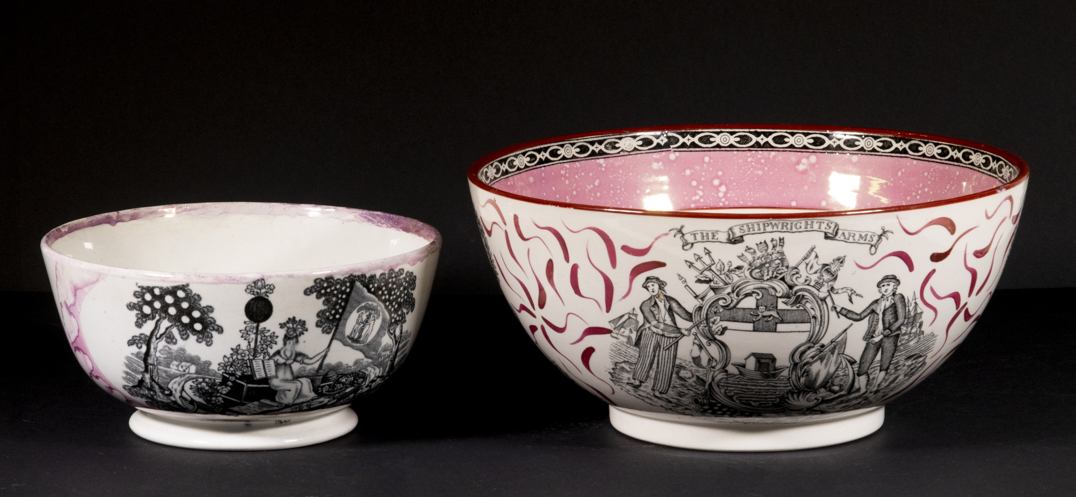 (2) ENGLISH LUSTREWARE BOWLS Including: