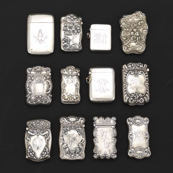 COLLECTION OF ANTIQUE TWELVE STERLING