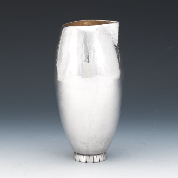 MID-CENTURY MODERN HAND HAMMERED PITCHER