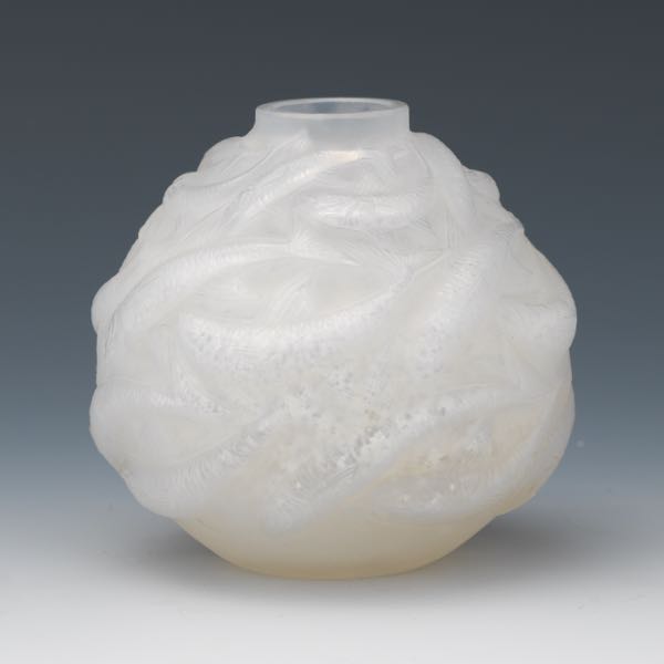 RENE LALIQUE "OLERON" VASE, NO.