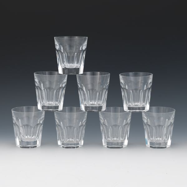 EIGHT BACCARAT CRYSTAL WHISKEY/BOURBON