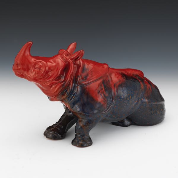 ROYAL DOULTON FLAMBE RHINOCEROS 2b28fe