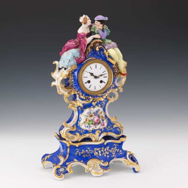 PORCELAIN MANTEL CLOCK 16 x 2b2942