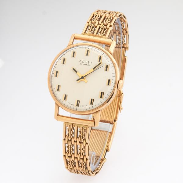 RUSSIAN GOLD WATCH POLET WITH GOLD 2b2963