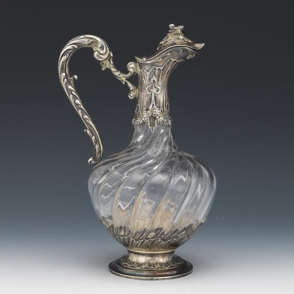 FRENCH 950 SILVER CLARET JUG BY