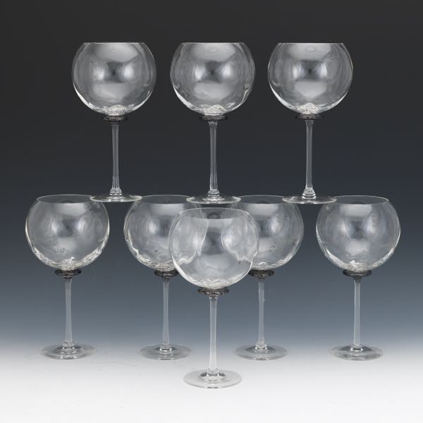 SET OF EIGHT OPTICAL ART GLASS 2b2b25