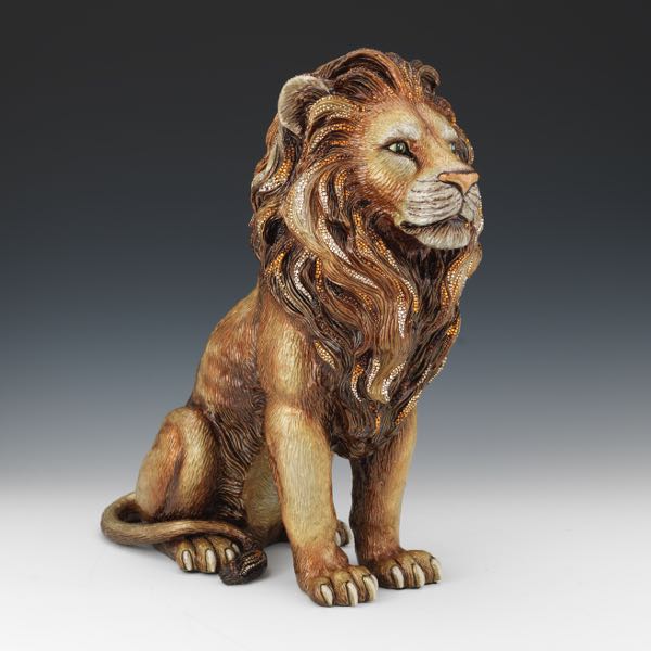 JAY STRONGWATER MAJESTIC LION FIGURINE 2b2b70