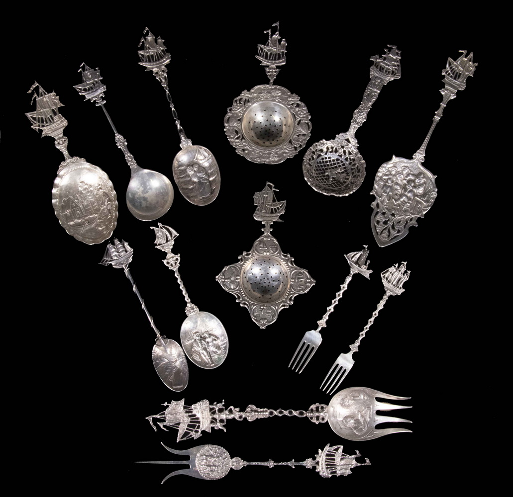 ASSORTED SILVER UTENSILS Group