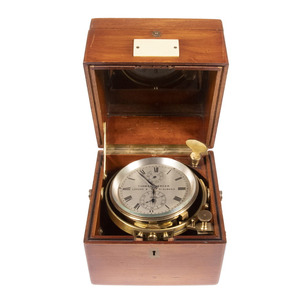 ANTIQUE THOMAS MERCER MARINE CHRONOMETER 2b2c4b