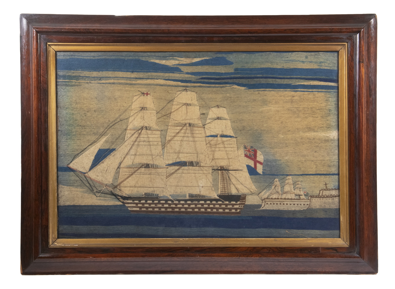 ENGLISH WOOLSEY PORTRAIT OF THREE MASTED 2b2c6c