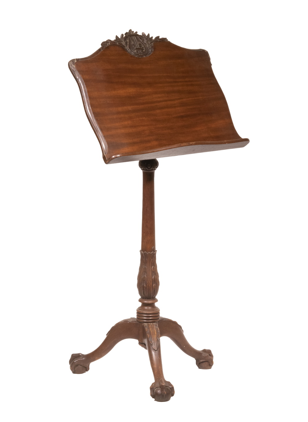 19TH C. WOODEN MUSIC STAND Chippendale