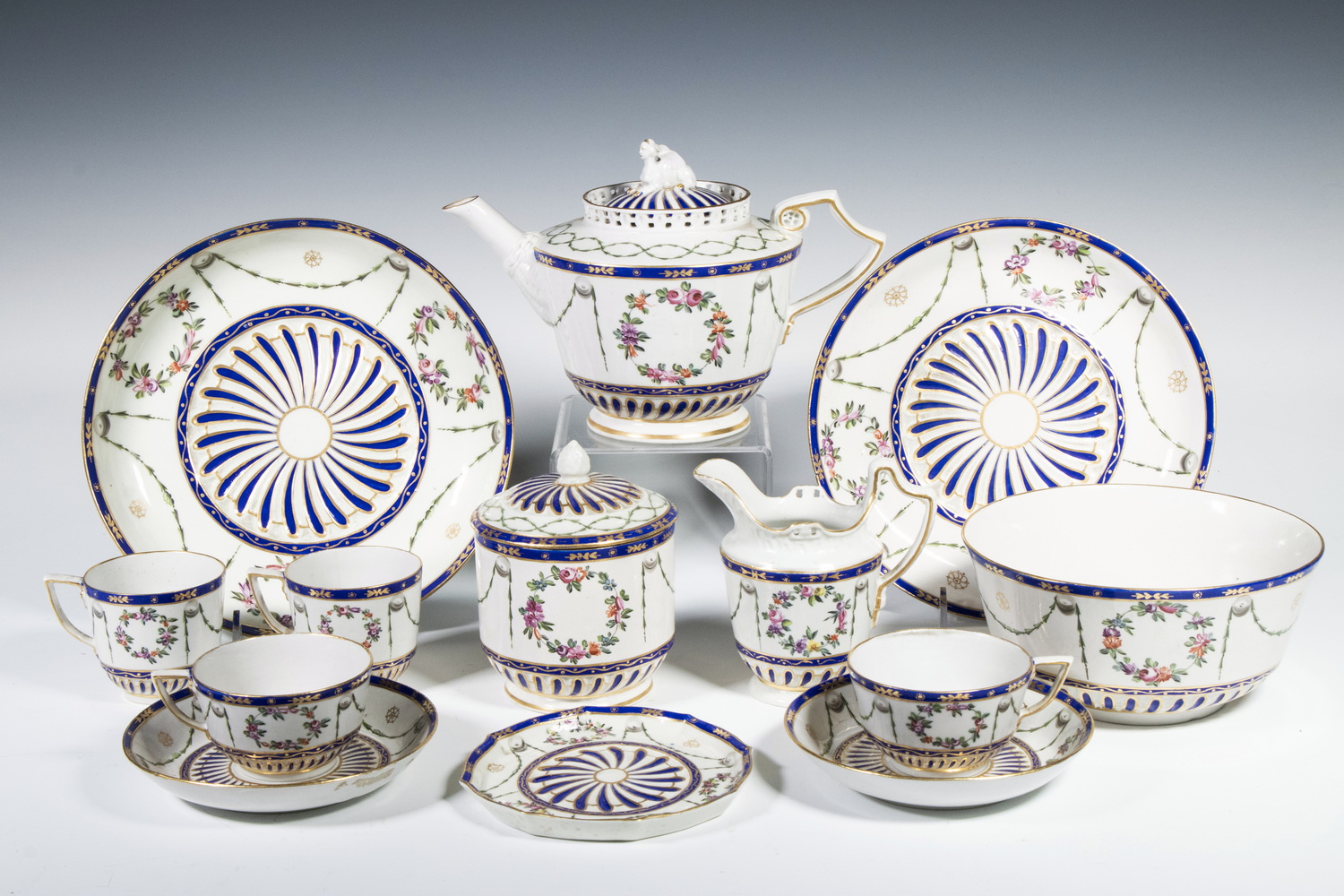  33 PCS EARLY DERBY PORCELAIN 2b2cf7