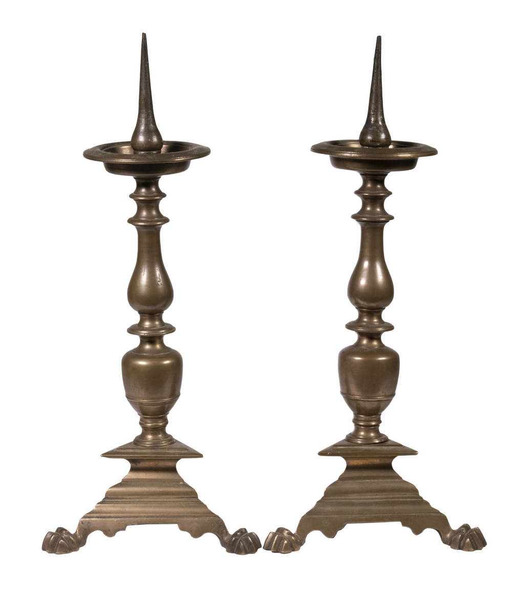 PR EARLY CONTINENTAL BRONZE CANDLEHOLDERS 2b2d56