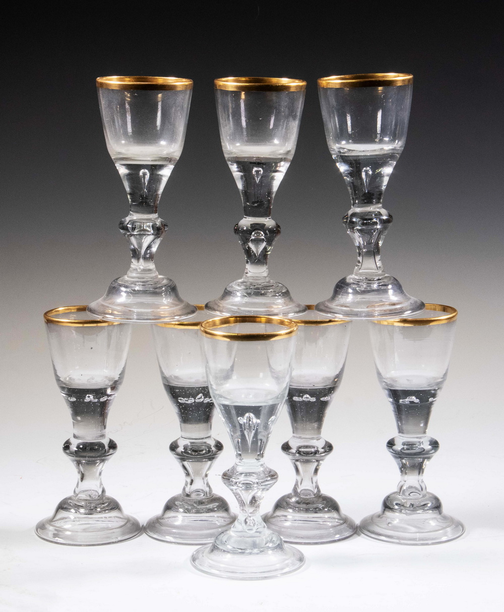 18TH C. GERMAN HESSEN GLASS GOBLETS