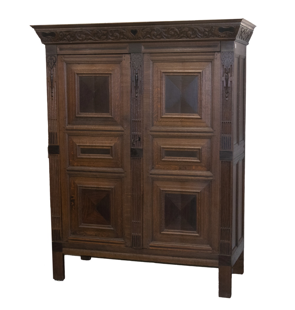 DUTCH OAK CABINET 18th c. Tall