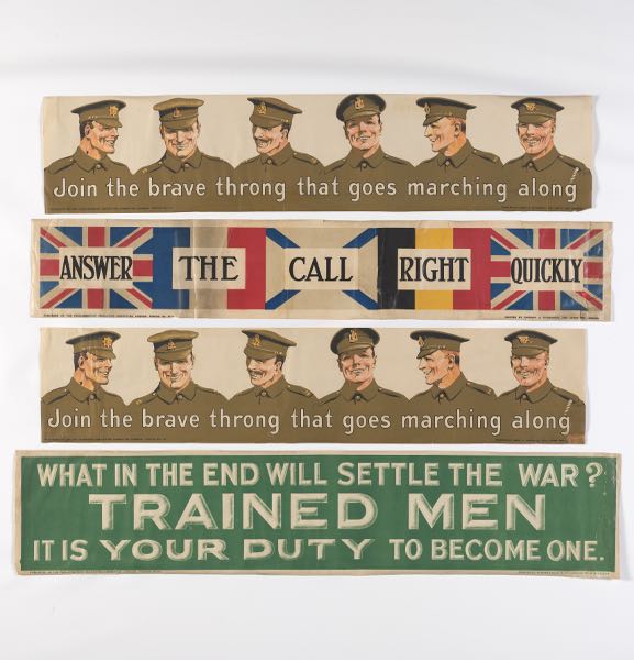 WWI BRITISH SMALL BANNER POSTERS 2b081d