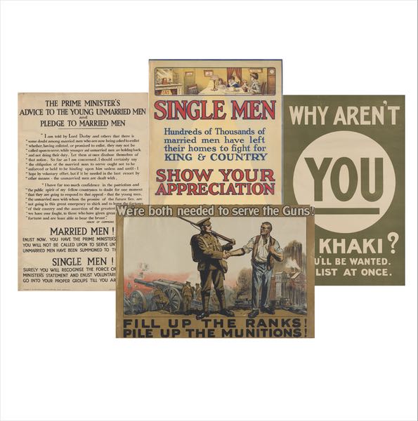 WWI BRITISH RECRUITING POSTERS 29 x