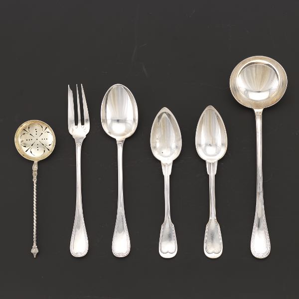 CHRISTOFLE SILVER FLATWARE SERVING 2b0878