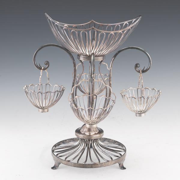 SILVER PLATED CUSTOM MADE EPERGNE