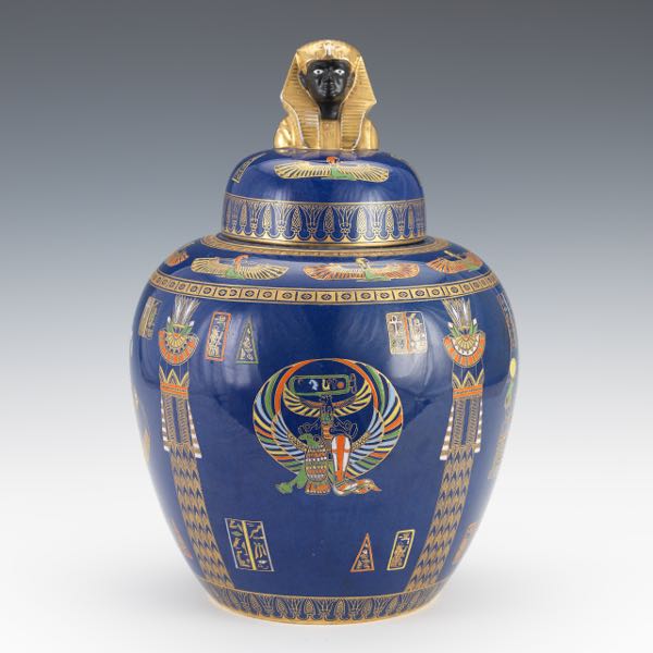 CARLTON GINGER JAR WITH EGYPTIAN 2b08f7