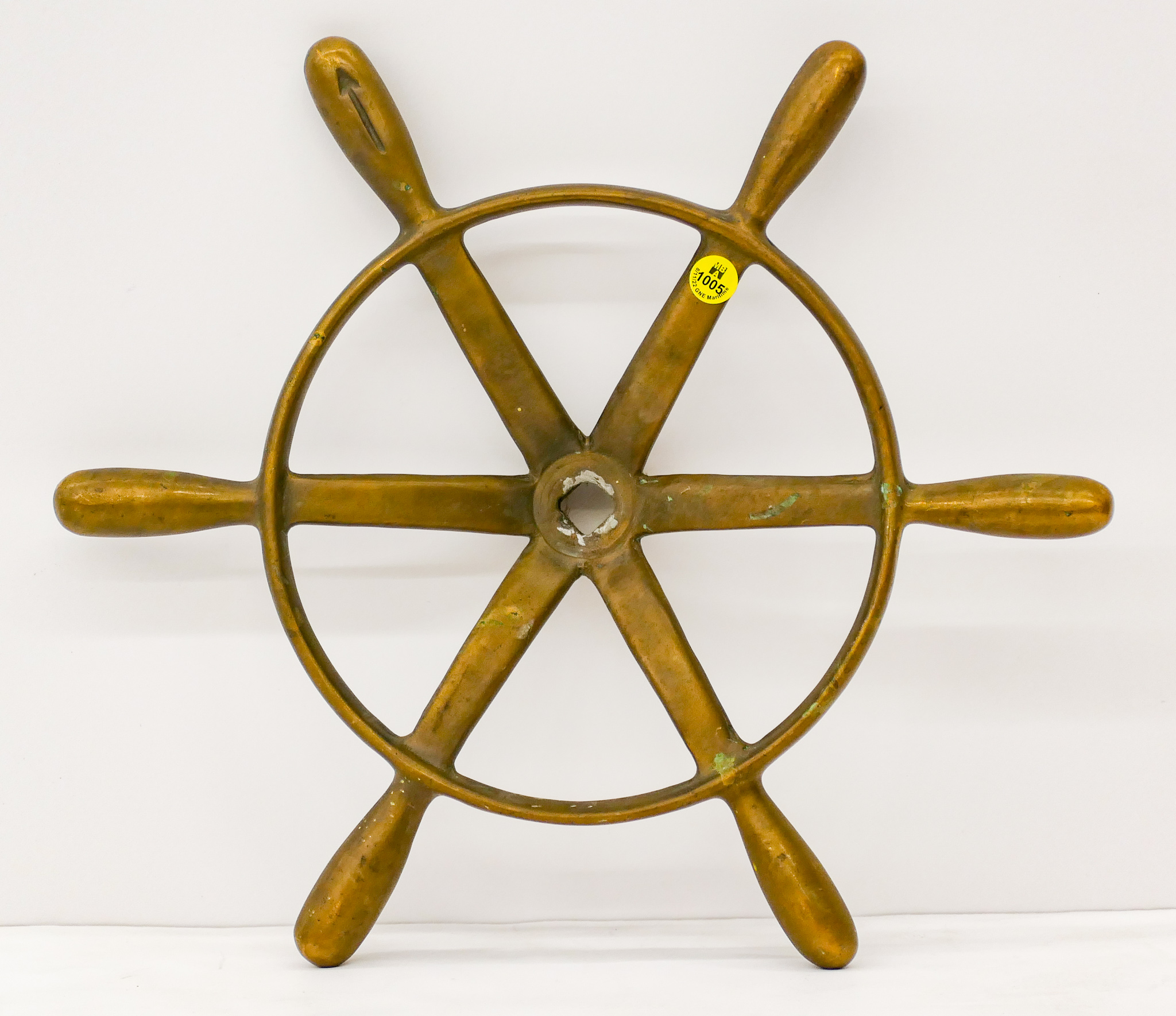 Vintage Brass Ships Wheel Diameter 2b090e