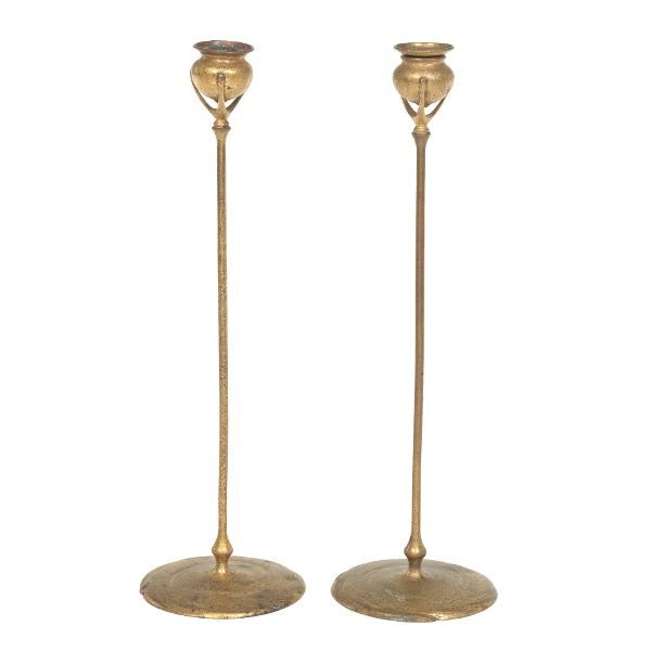 TIFFANY STUDIOS NEW YORK PAIR OF