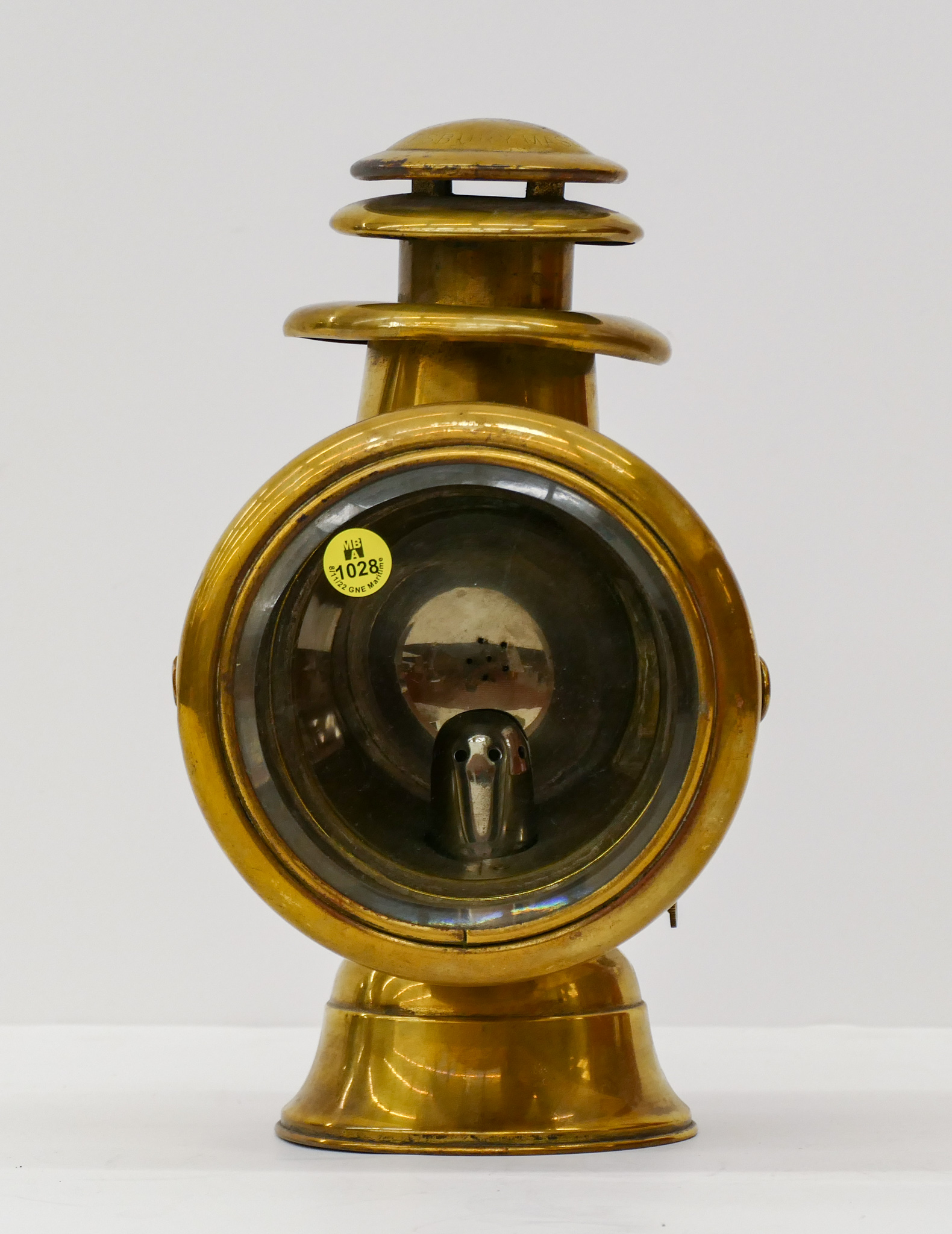 Antique Brass Driving Lantern 12''