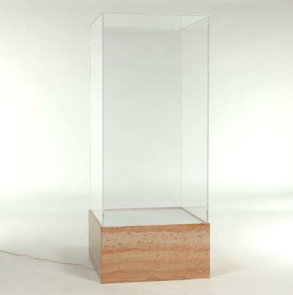 DISPLAY CASE WITH LIGHT ON MARBLED 2b097f