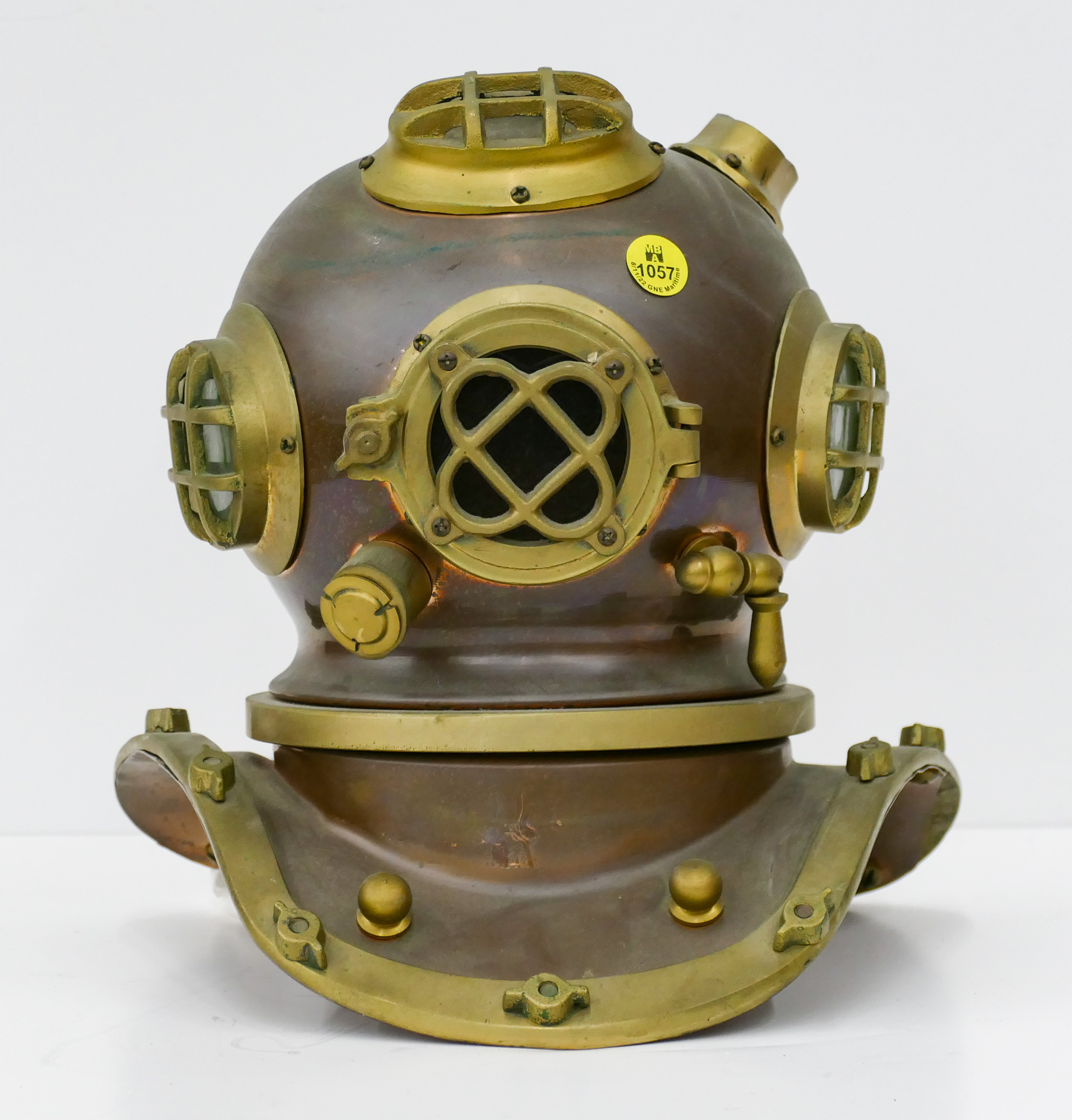 Brass Diving Helmet Model