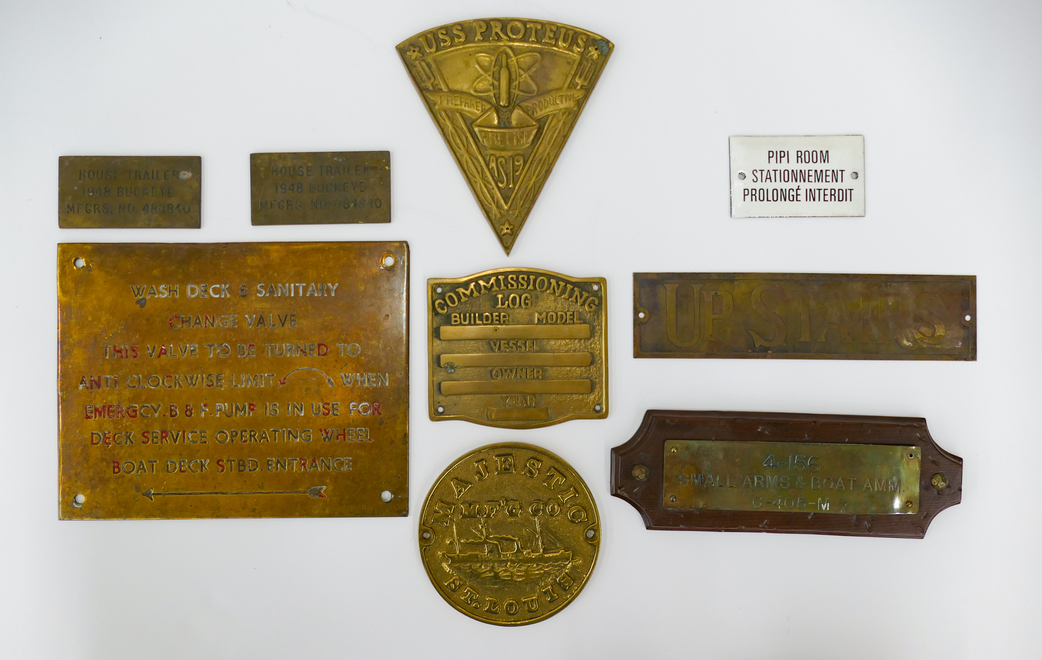 Box Naval Ship Plaques