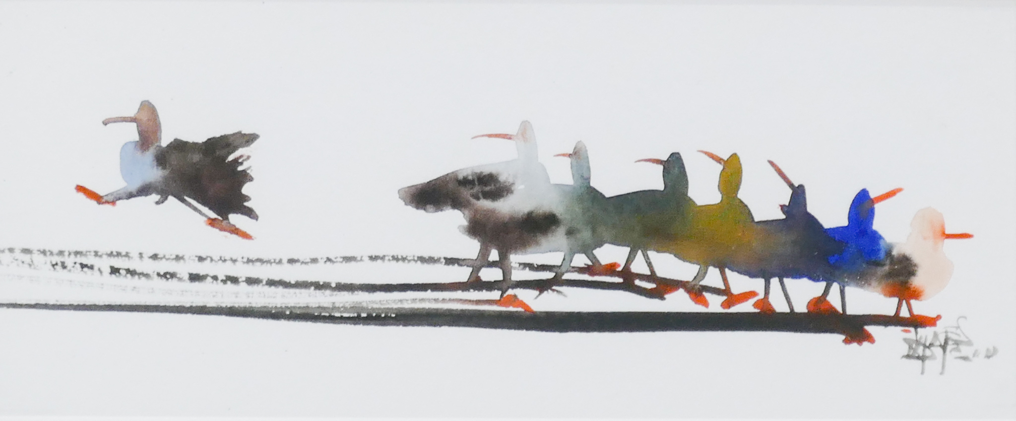 Danny Mayes Duck Walk Watercolor  2b09e9