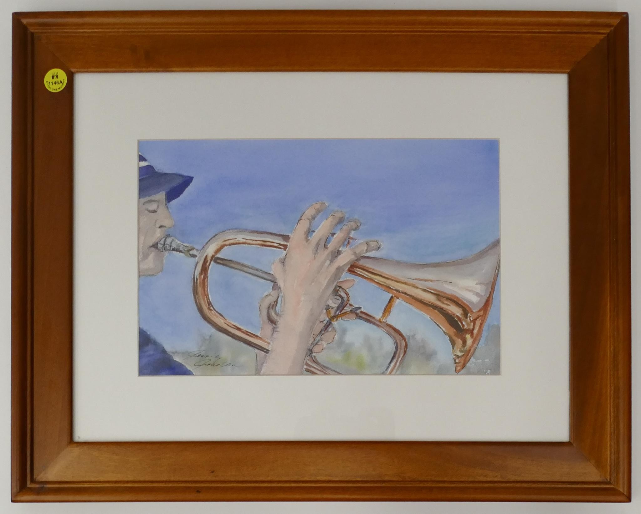 Jeanie Johnson The Flugel-Horn Watercolor