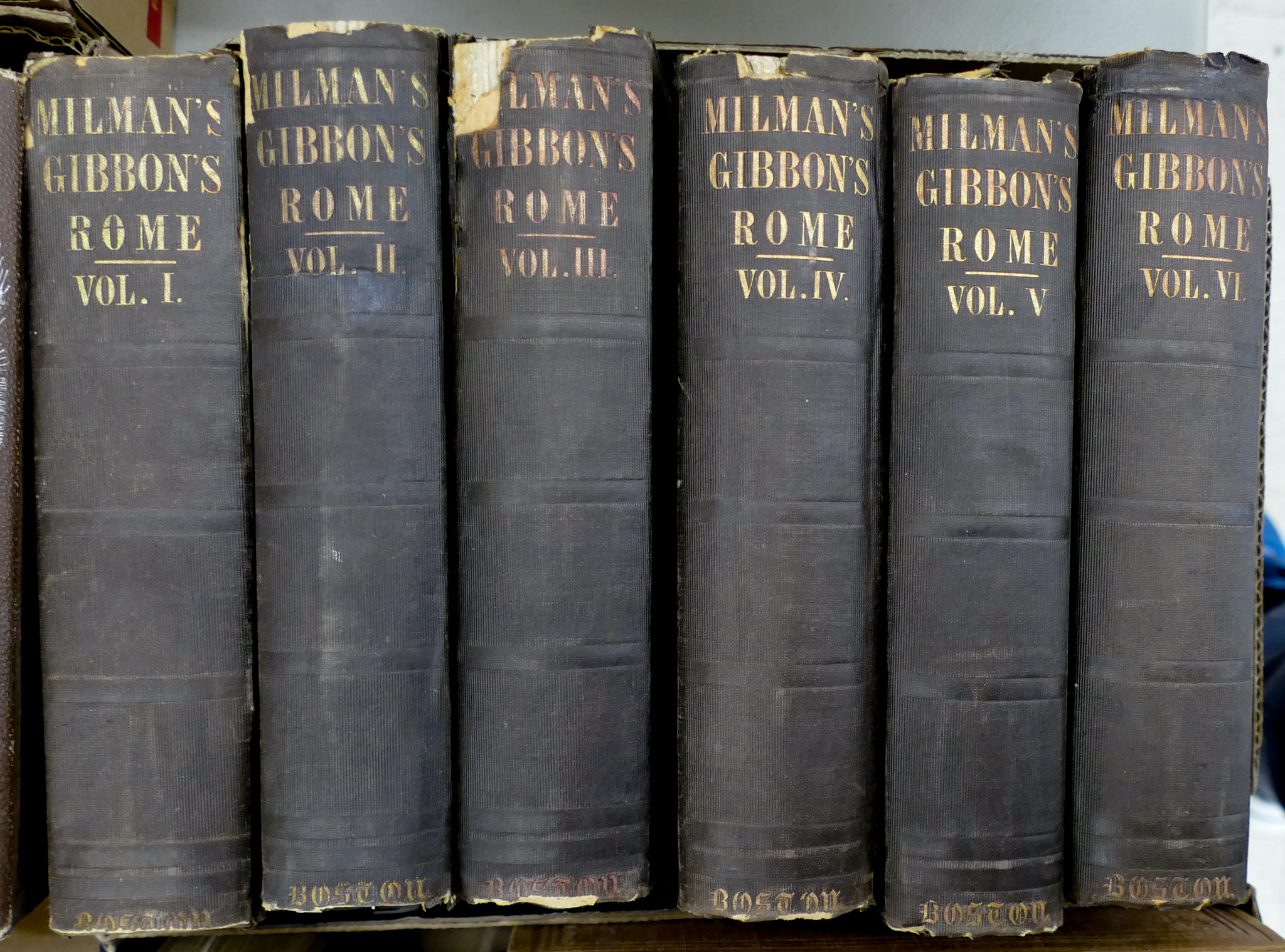 6 Volume Milmans Gibbons Rome  2b0a54