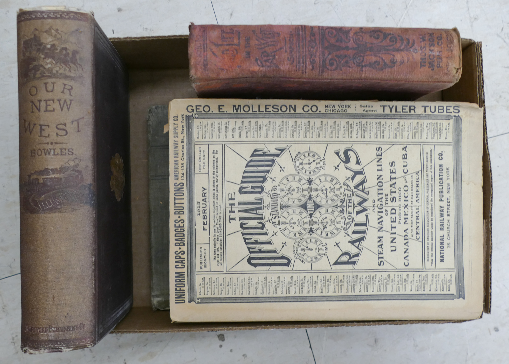 Box 4pc Antique Railroad   2b0a6e